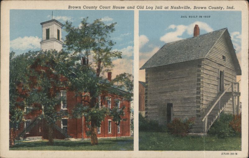 Brown County Court House and Old Log Jail Nashville Indiana