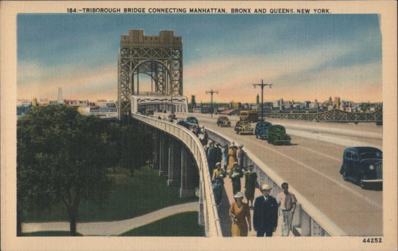 Triborough Bridge Connecting Manhattan, Bronx, Queens New York