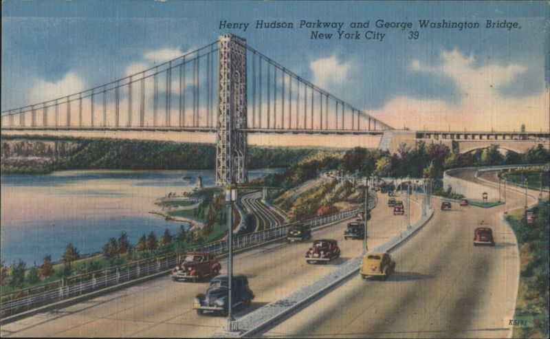 Henry Hudson Parkway and George Washington Bridge New York