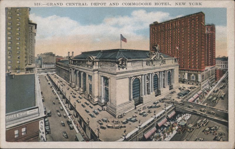 Grand Central Depot and Commodore Hotel, New York