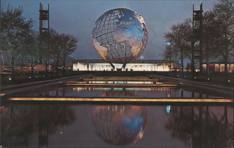Unisphere Night Scene, New York World's Fair 1964-1965