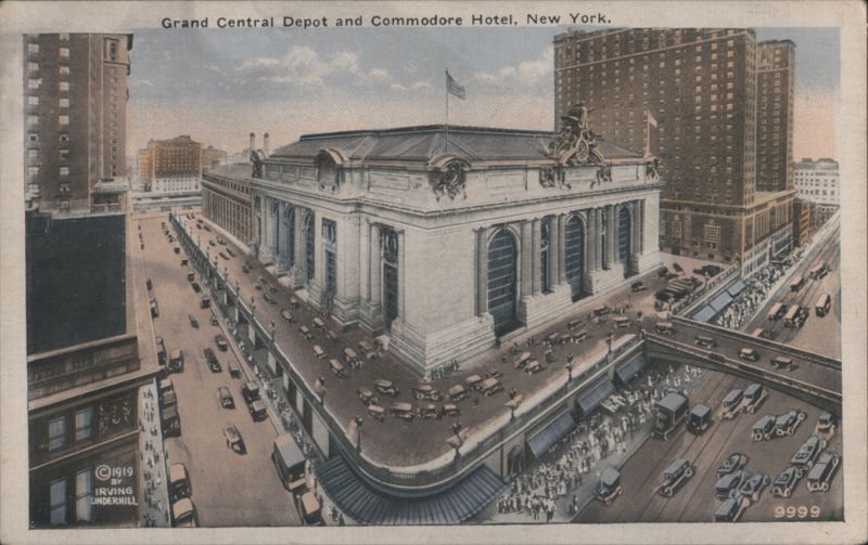 Grand Central Depot & Commodore Hotel New York Irving Underhill