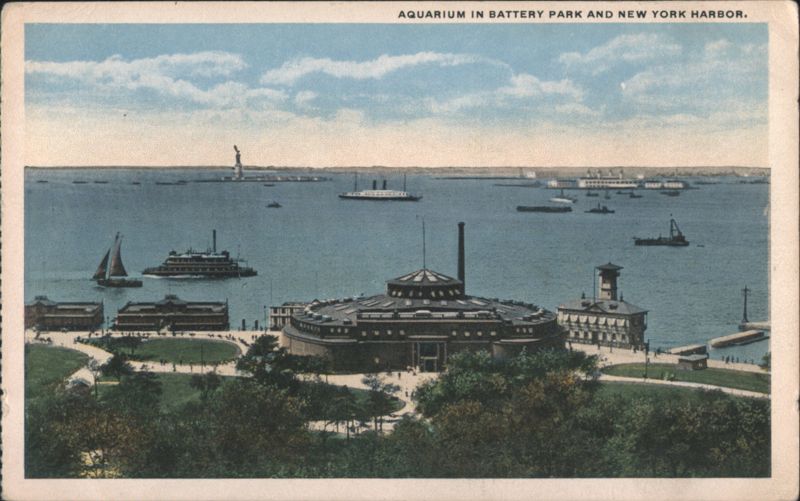 Aquarium in Battery Park and New York Harbor