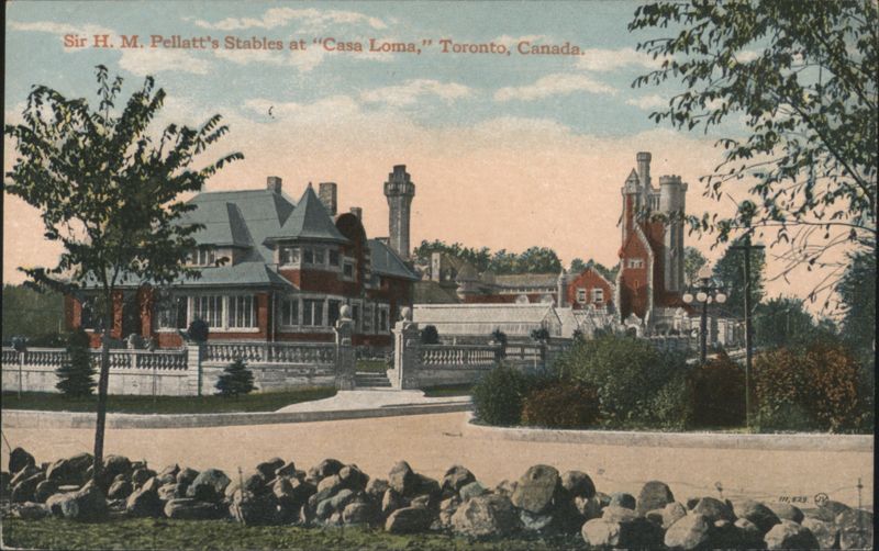 Sir H. M. Pellatt's Stables at Casa Loma Toronto Canada