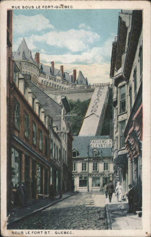 Rue Sous le Fort, Quebec, Passenger Elevator QC Canada