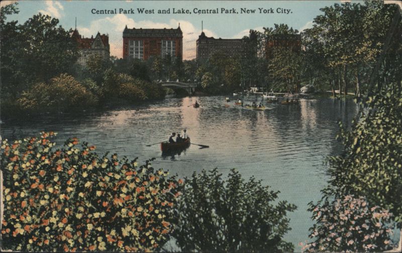 Central Park West and Lake, New York City