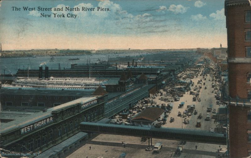 West Street and North River Piers, New York City
