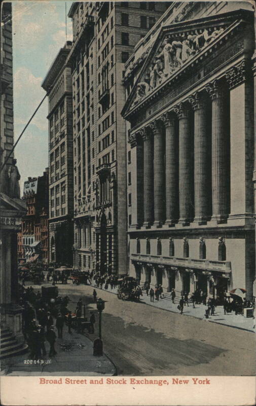 Broad Street and Stock Exchange, New York