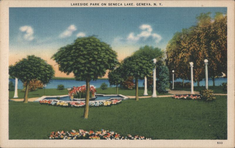 Lakeside Park on Seneca Lake, Geneva New York