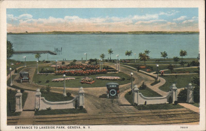 Entrance to Lakeside Park, Geneva, NY New York