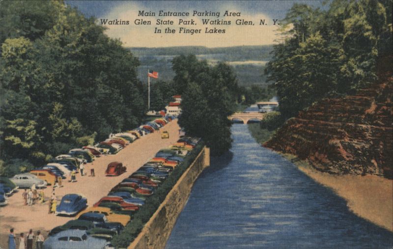 Main Entrance Parking Area, Watkins Glen State Park New York