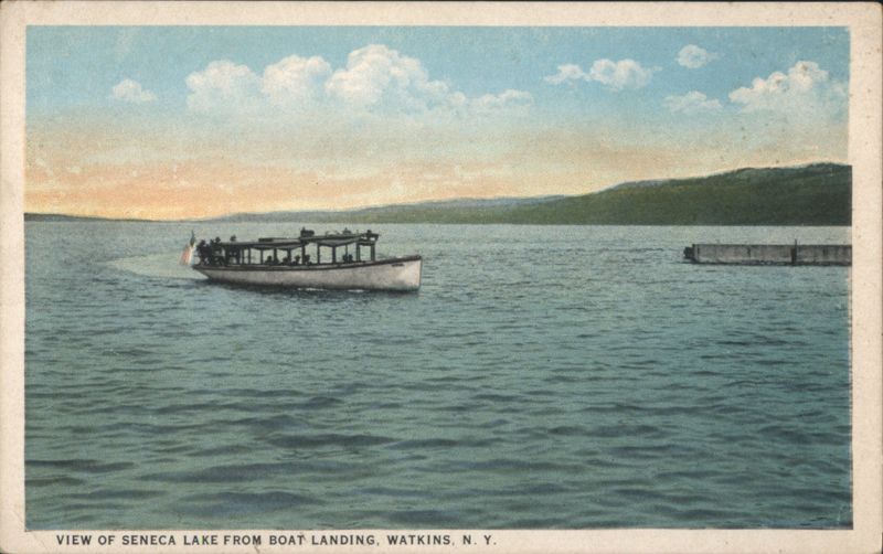 Seneca Lake from Boat Landing Watkins Glen New York