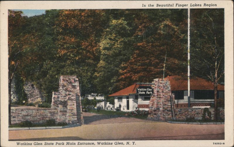 Watkins Glen State Park Main Entrance, Finger Lakes Region New York