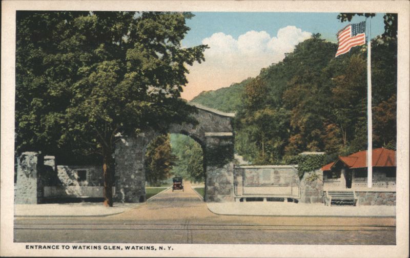 Entrance to Watkins Glen New York