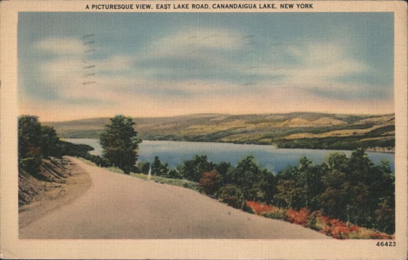 A Picturesque View, East Lake Road, Canandaigua Lake New York