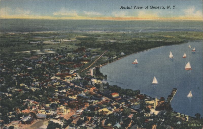 Aerial View of Geneva, N. Y. New York