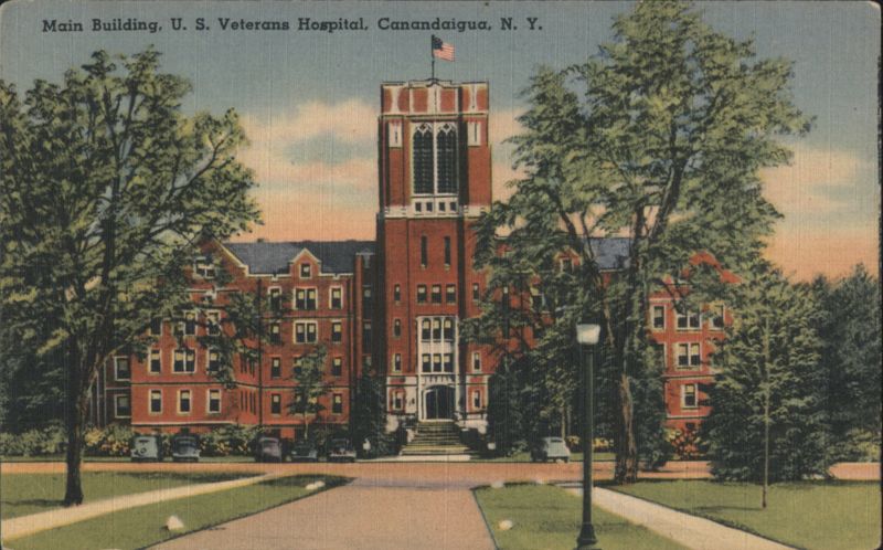 Main Building, U. S. Veterans Hospital, Canandaigua, N. Y. New York
