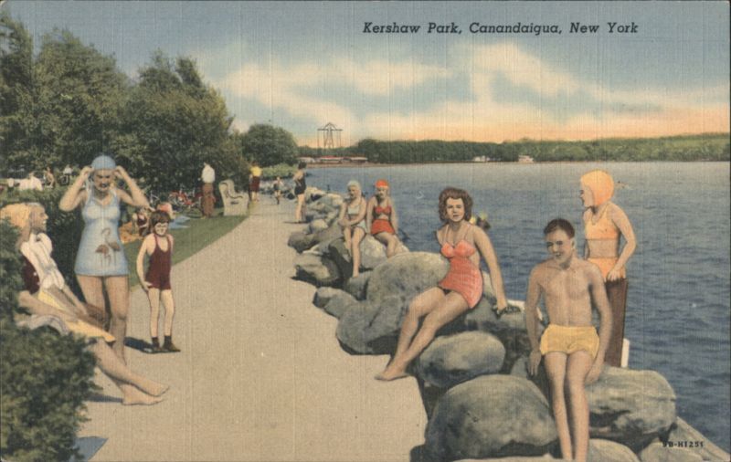 Kershaw Park Swimmers by Canandaigua Lake New York
