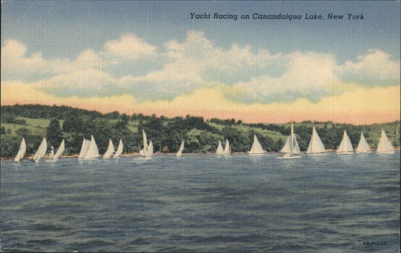 Yacht Racing on Canandaigua Lake New York