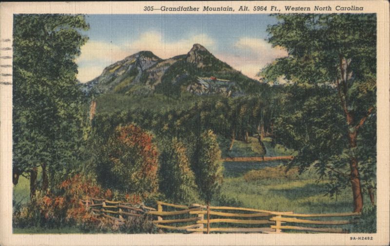 Grandfather Mountain, Alt. 5964 Ft., Western NC North Carolina