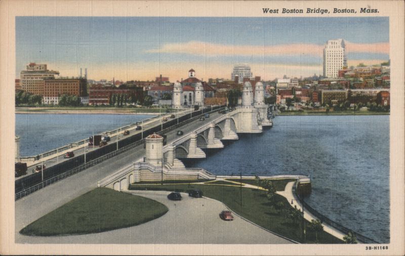 West Boston Bridge, Charles River, Boston, MA Massachusetts