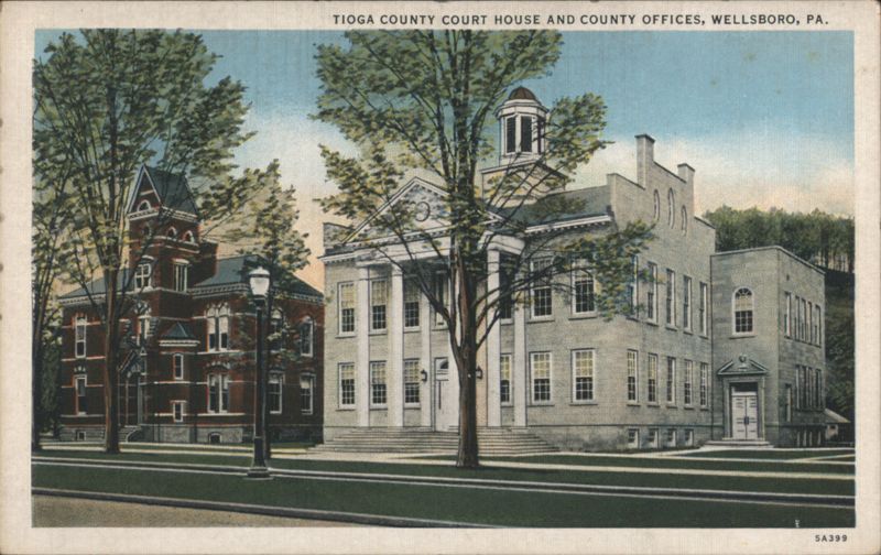 Tioga County Court House and County Offices Wellsboro Pennsylvania