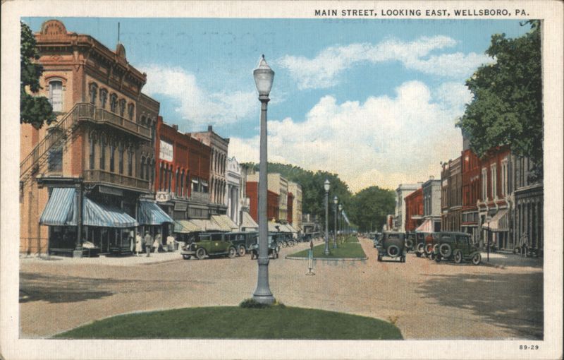 Main Street Looking East, Wellsboro, PA Pennsylvania