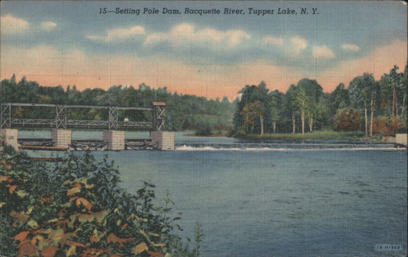 Setting Pole Dam, Racquette River Tupper Lake New York
