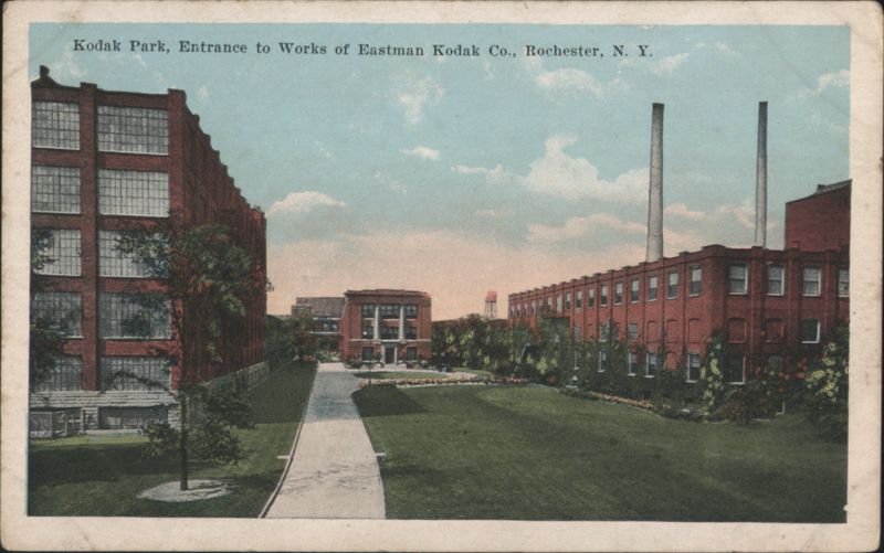 Kodak Park, Entrance to Works of Eastman Kodak Co. Rochester New York