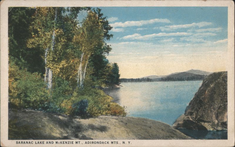 Saranac Lake and McKenzie Mountain, Adirondack Mountains New York