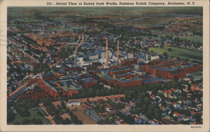 Aerial View of Kodak Park Works, Eastman Kodak Company Rochester New York