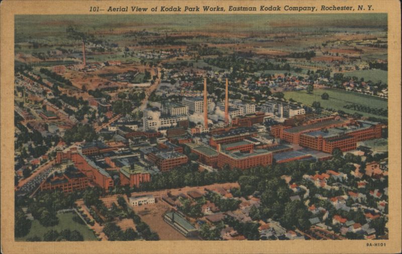 Aerial View of Kodak Park Works, Eastman Kodak Company Rochester New York