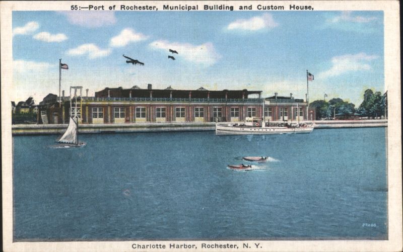 Port of Rochester, Municipal Building and Custom House, Charlotte Harbor New York