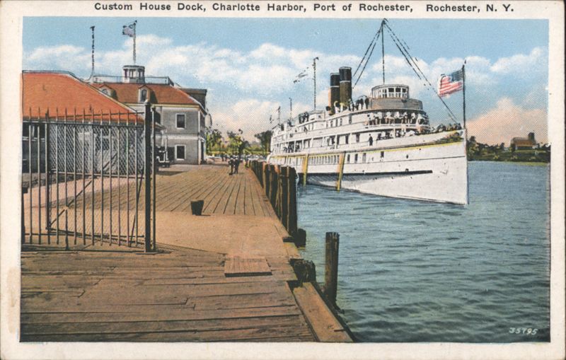 Custom House Dock, Charlotte Harbor, Port of Rochester New York
