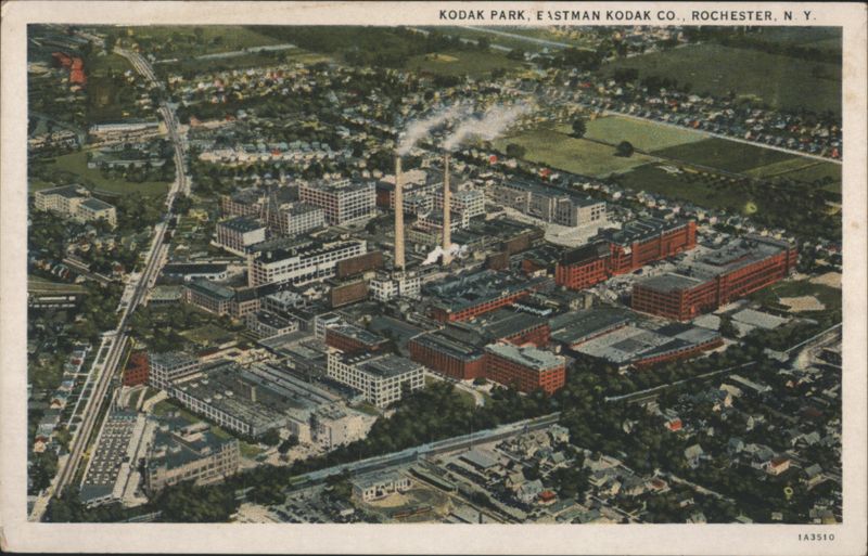 Kodak Park, Eastman Kodak Co. Aerial View Rochester New York