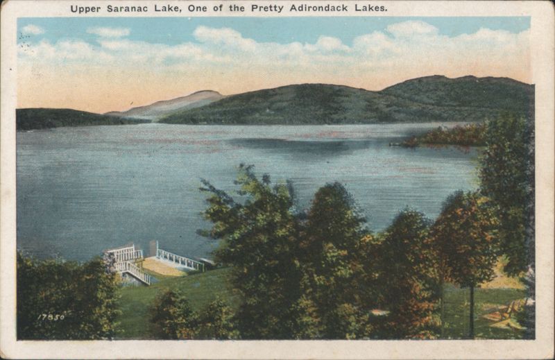 Upper Saranac Lake, One of the Pretty Adirondack Lakes New York