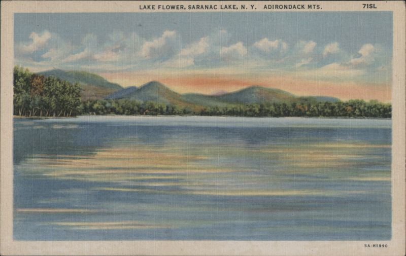 Lake Flower, Saranac Lake, Adirondack Mountains New York