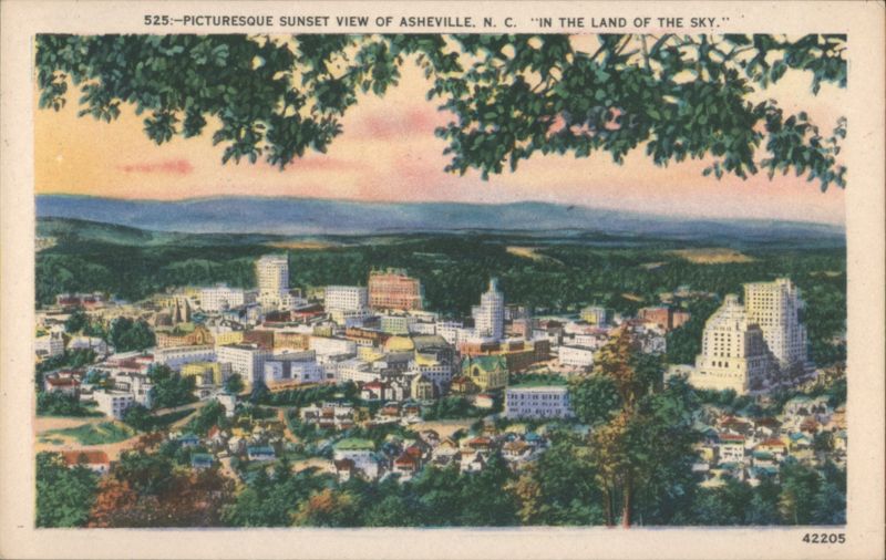 Picturesque Sunset View of Asheville, NC North Carolina