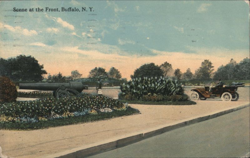 Scene at the Front, Buffalo, N. Y. New York