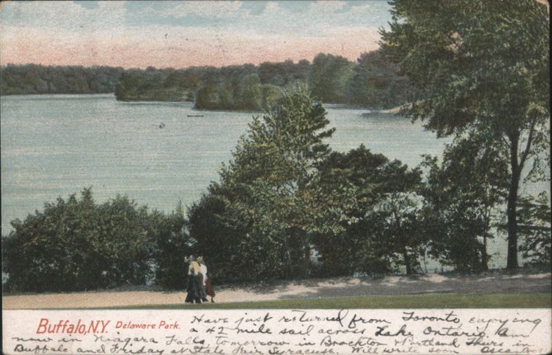 Delaware Park, Lake and Trees, Buffalo, NY New York