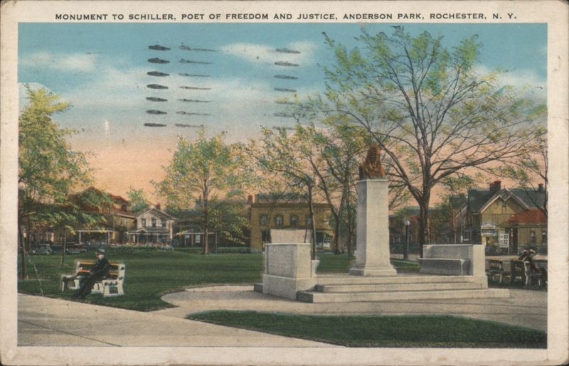 Monument to Schiller, Poet of Freedom & Justice, Rochester, NY New York