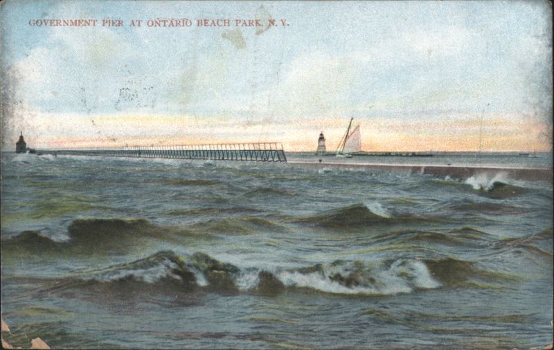Government Pier at Ontario Beach Park Rochester New York