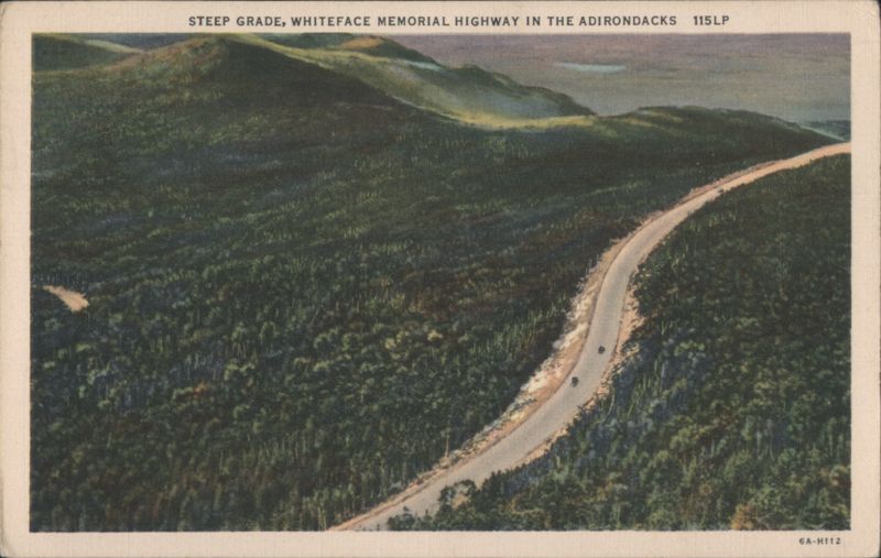 Steep Grade, Whiteface Memorial Highway, Adirondacks Lake Placid New York
