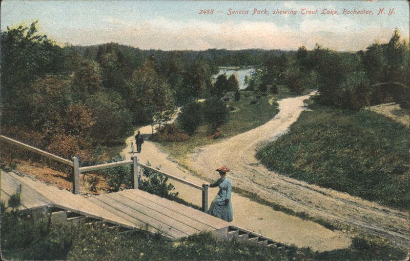 Seneca Park, showing Trout Lake Rochester New York