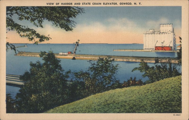 Harbor and State Grain Elevator Oswego New York