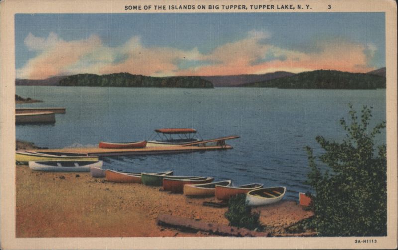 Some of The Islands on Big Tupper, Tupper Lake, N. Y. New York