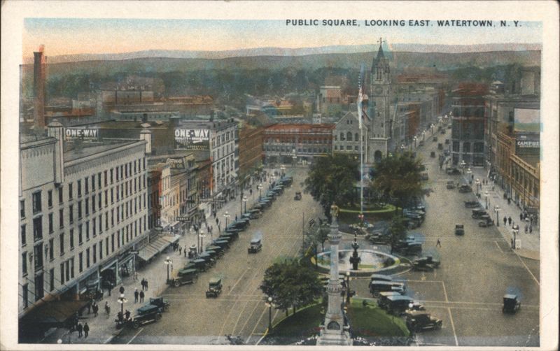 Public Square, Looking East Watertown New York