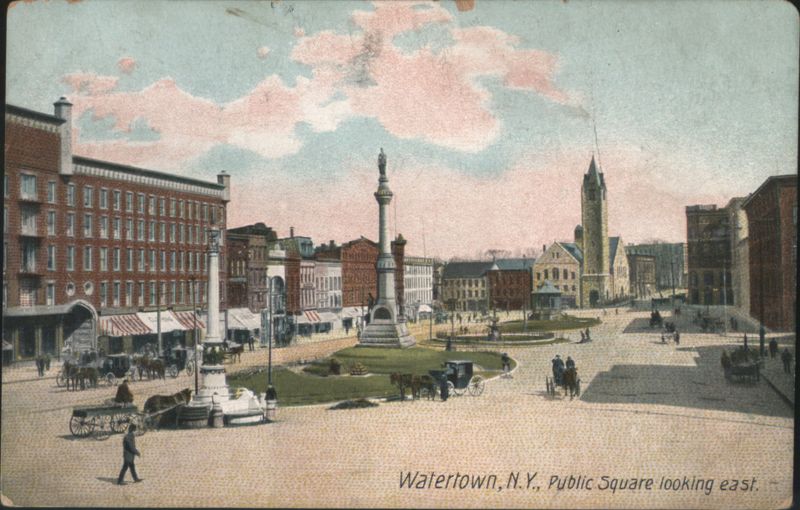Watertown, N.Y., Public Square looking east New York