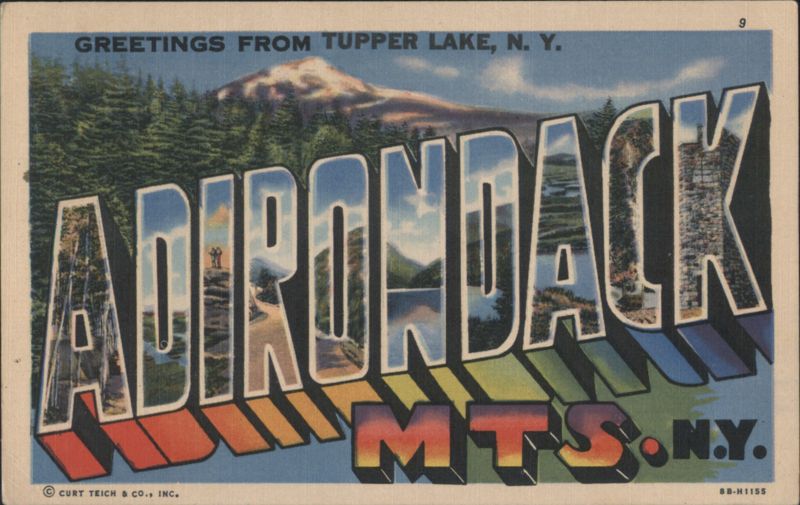 Greetings from Tupper Lake, Adirondack Mts., NY New York