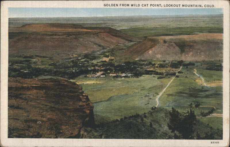 Golden from Wild Cat Point, Lookout Mountain, CO Colorado